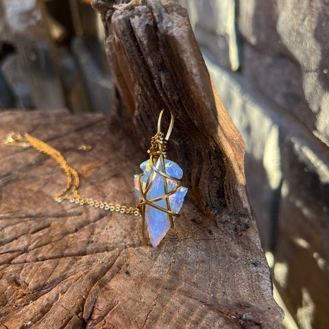 Angel Aura Arrowhead Necklace