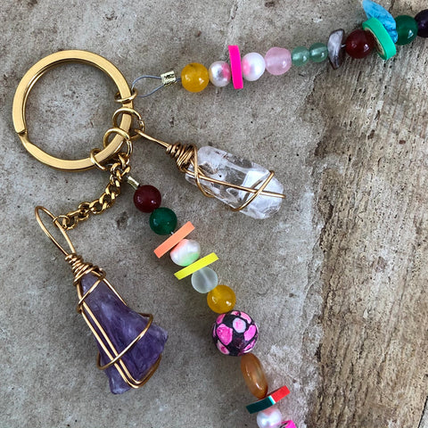 Mixed☆beads Keychain