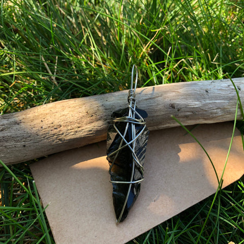 Black Obsidian Arrowhead (Large)