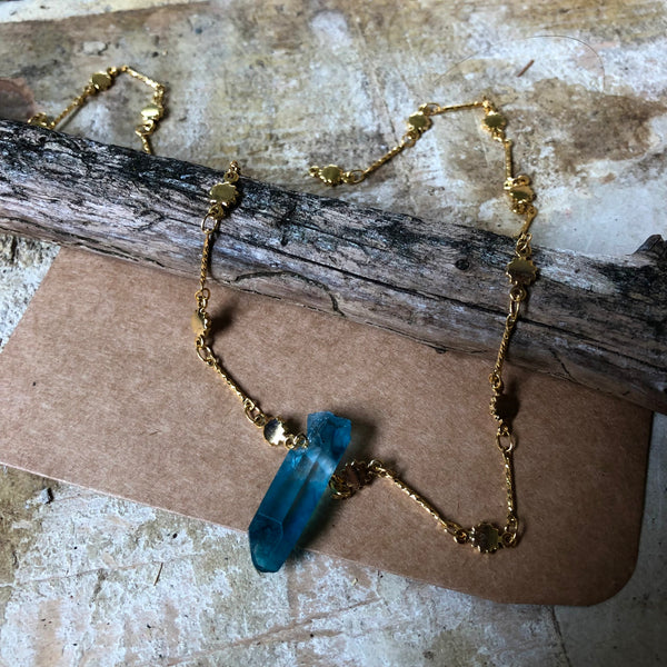 Blue Quartz Necklace