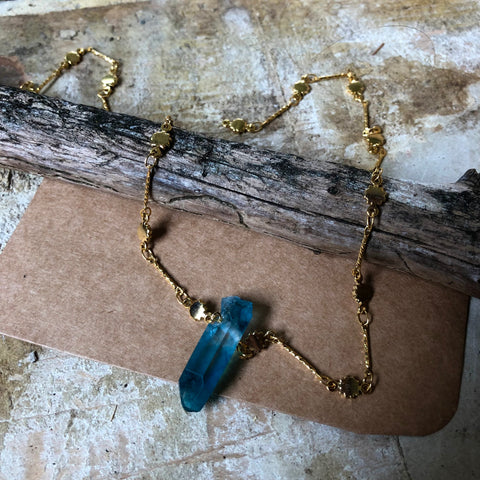 Blue Quartz Necklace
