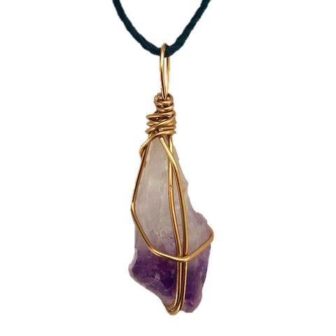 Large Amethyst + black cord
