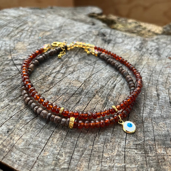 Connected (set of 2 ankle bracelets)