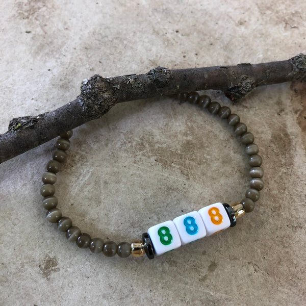 Angel Number Gemstone Bracelet