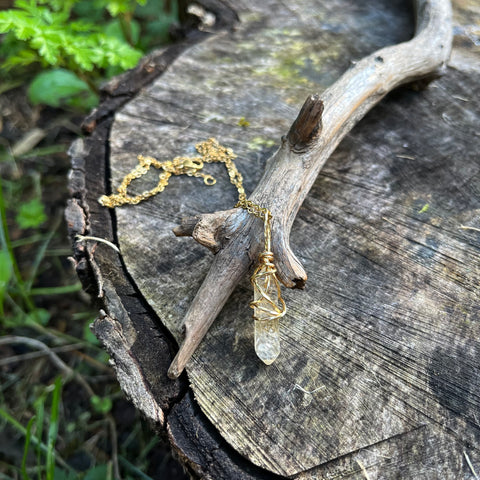 Citrine Point Necklace