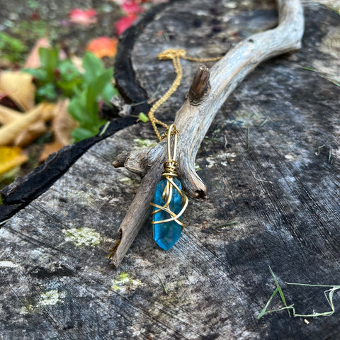 Blue Quartz Necklace