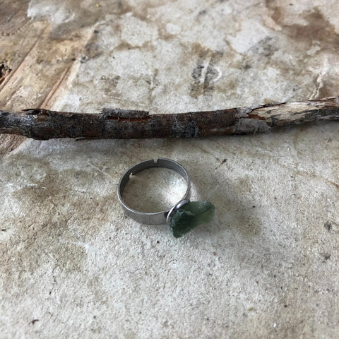 Moldavite Ring