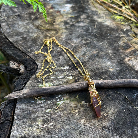 Red Lemurian necklace