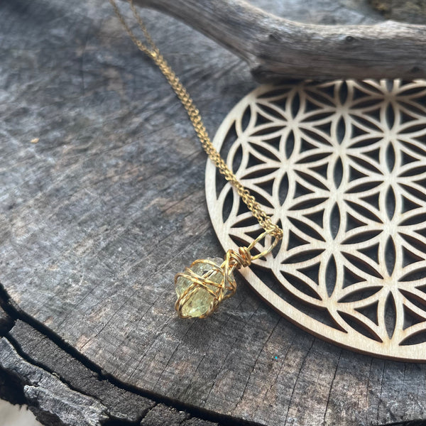 Yellow Apatite Necklace