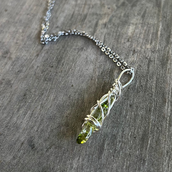 Green Quartz Necklace (tiny)