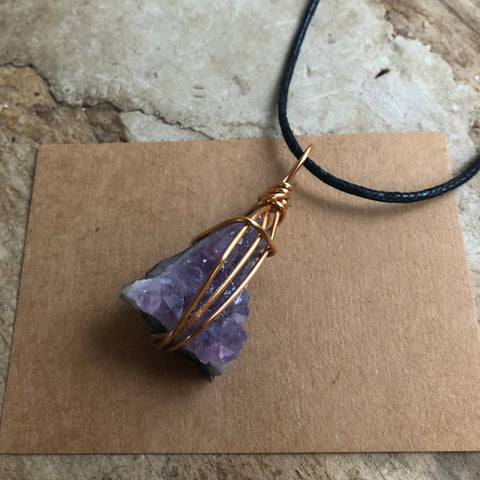 LARGE Meditation Necklace (Amethyst)