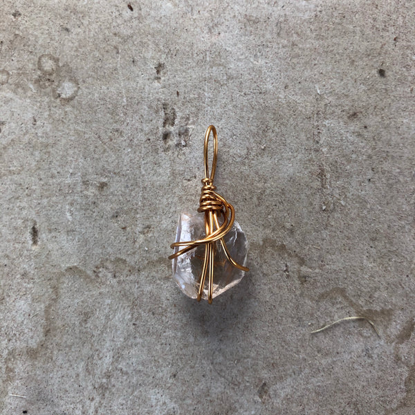 Natural Citrine Point (Clear)