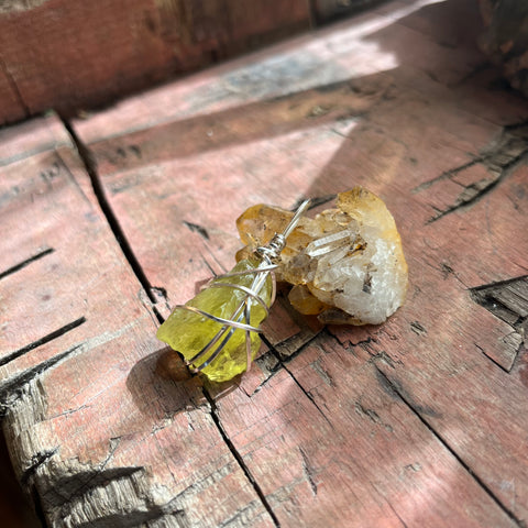 AAA grade Lemon Quartz (925 sterling silver)