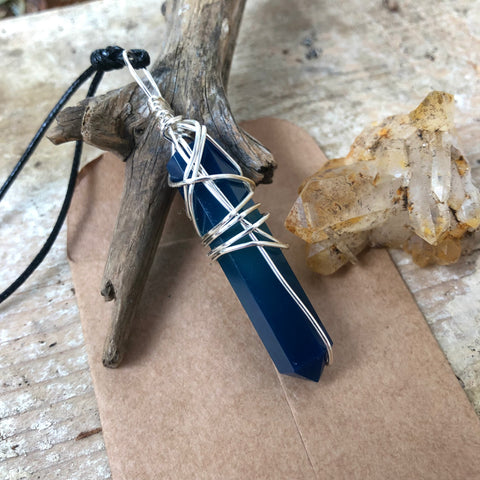 Blue Agate Necklace (Large)