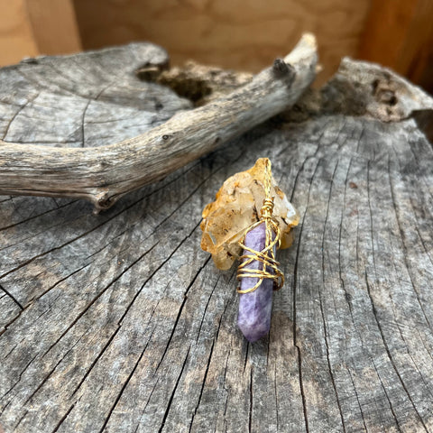 Lepidolite Point