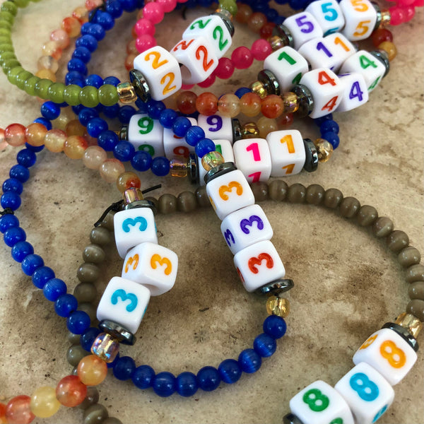 Angel Number Gemstone Bracelet