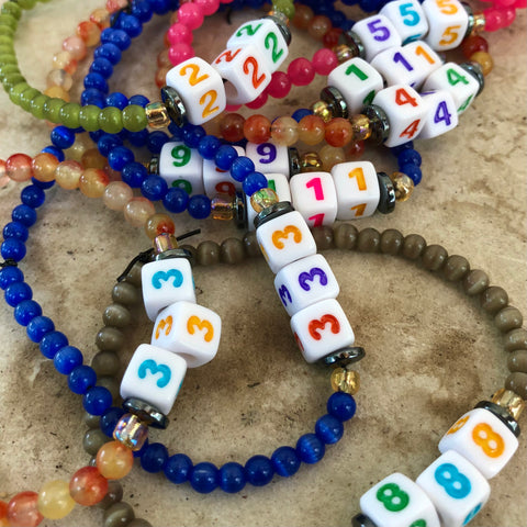 Angel Number Gemstone Bracelet