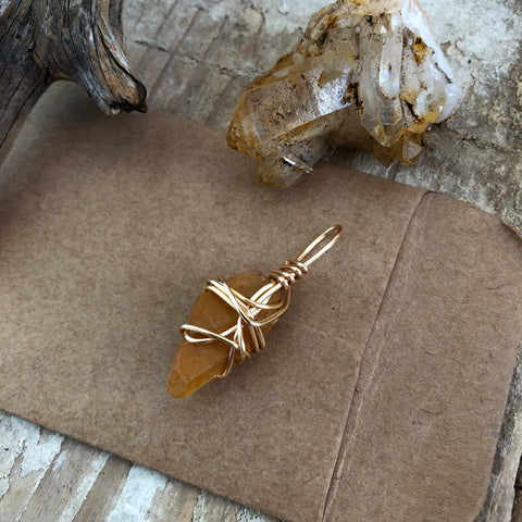 Tangerine Quartz (double point)