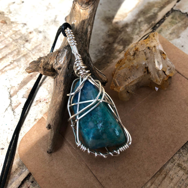 Blue Apatite Necklace (Large)