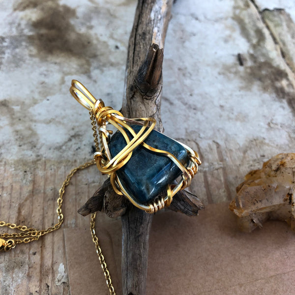Blue Apatite Necklace (Large)