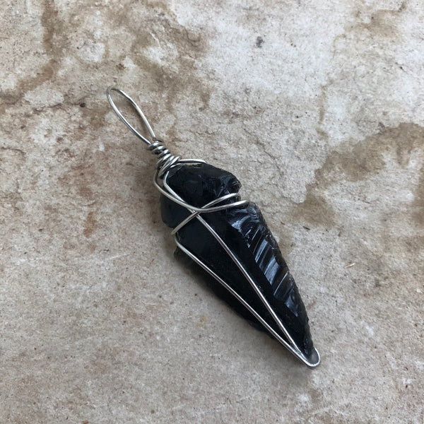 Obsidian Meditation Pendant (Large)