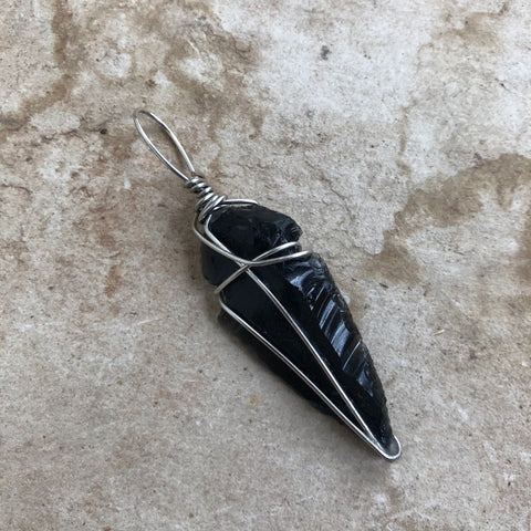 Obsidian Meditation Pendant (Large)