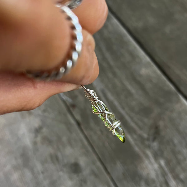 Green Quartz Necklace (tiny)