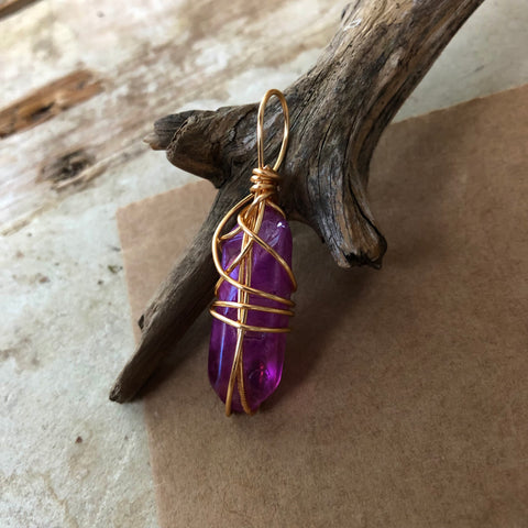Purple Angel Aura Quartz