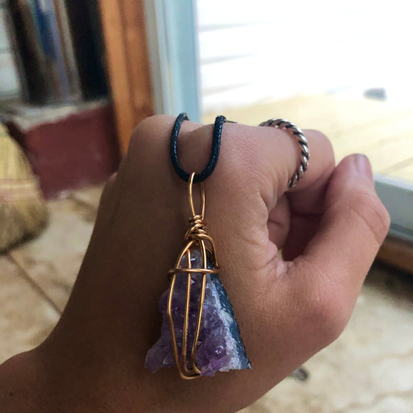 LARGE Meditation Necklace (Amethyst)