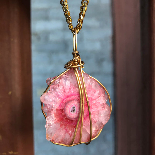 Large Solar Quartz (pink)