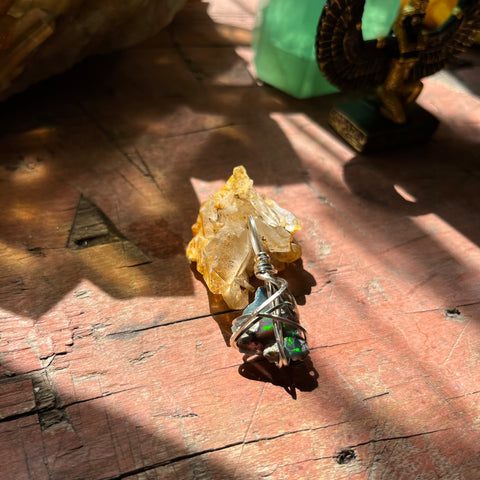 Ethiopian Fire Opal 925 sterling silver