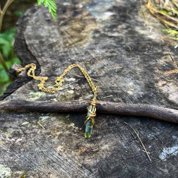 Green Quartz necklace (Tiny)