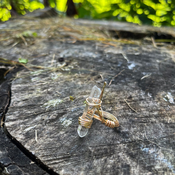 Clear Quartz Ring (size 7)