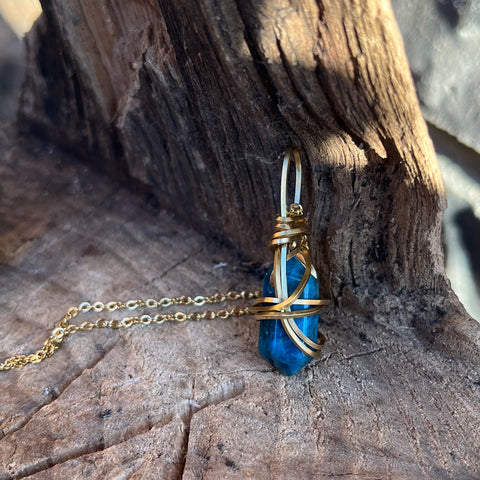 Blue Apatite Necklace