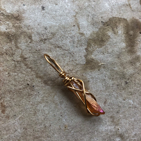 Tangerine Aura Quartz (small!)