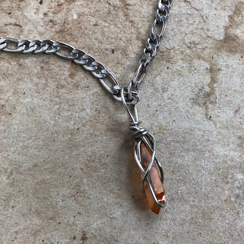 Tangerine Aura Quartz (small!)
