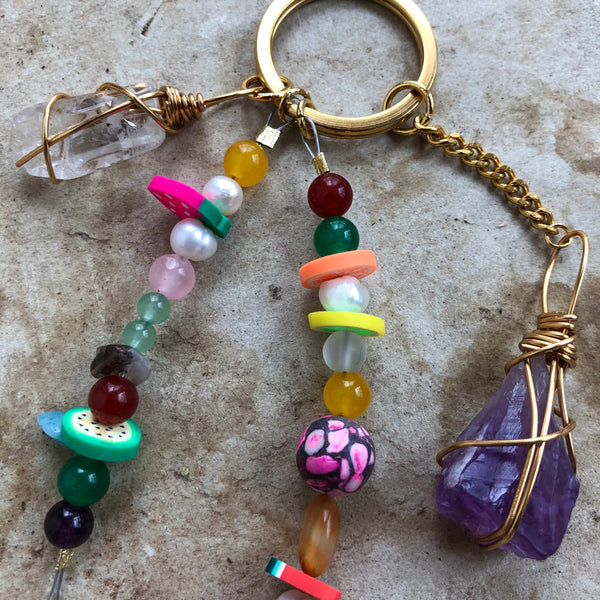 Mixed☆beads Keychain