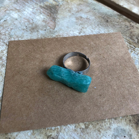 Blue Amazonite Ring
