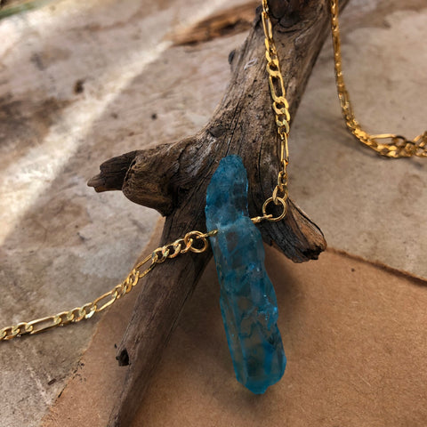 Blue Quartz Necklace