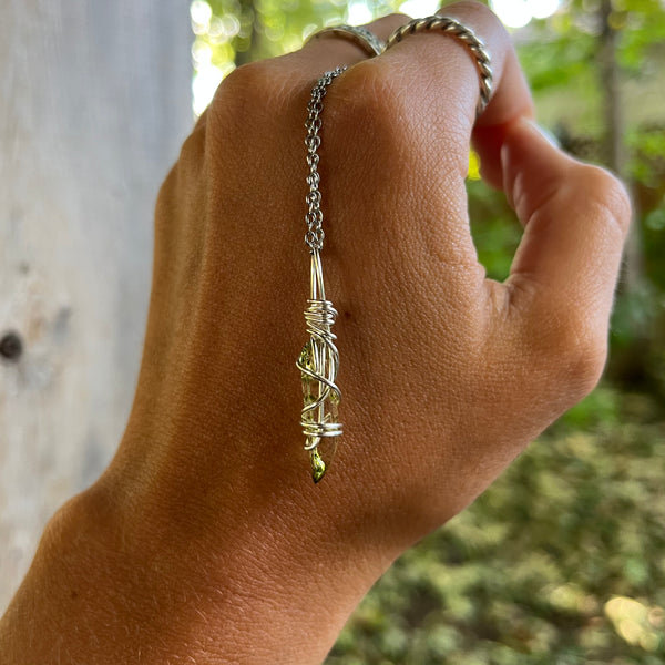 Green Quartz Necklace (tiny)