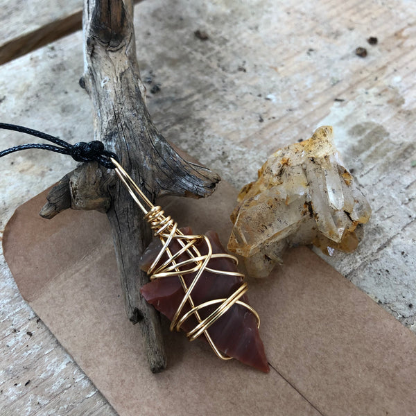Jasper Arrowhead Necklace
