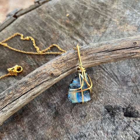 Rainbow Moonstone Necklace