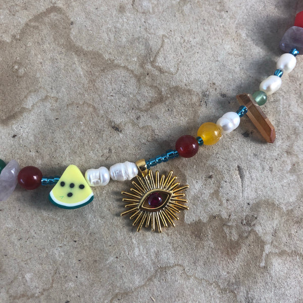 Mixed☆beads Third Eye Choker