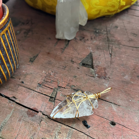 Clear Quartz Arrowhead (Large)