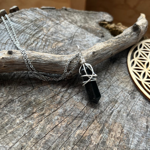 Gold Sheen Obsidian Necklace