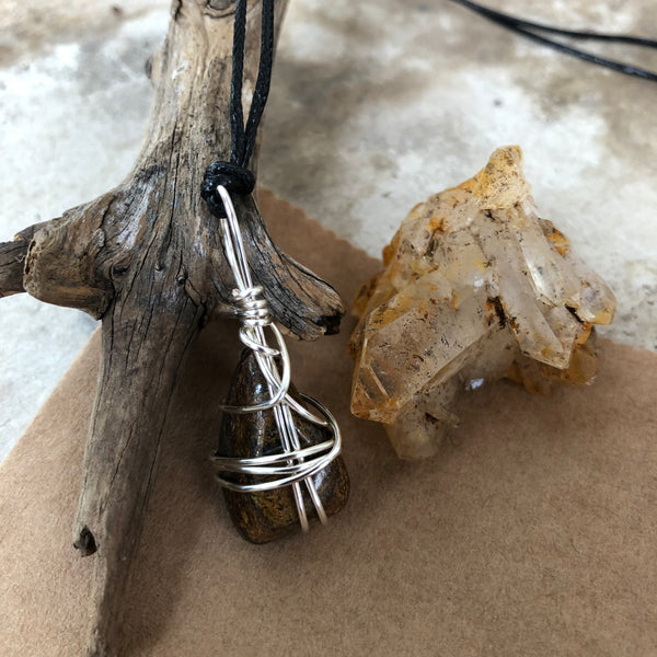 Axinite Necklace