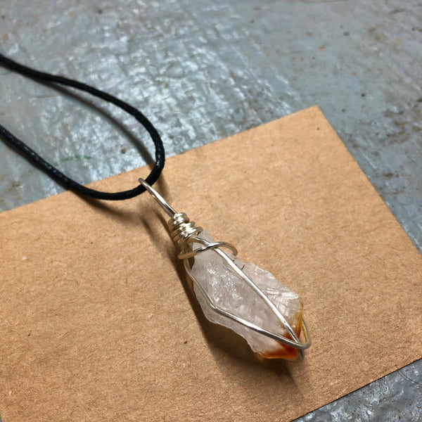 Citrine + black cord