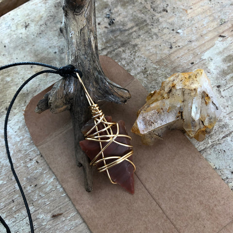 Jasper Arrowhead Necklace