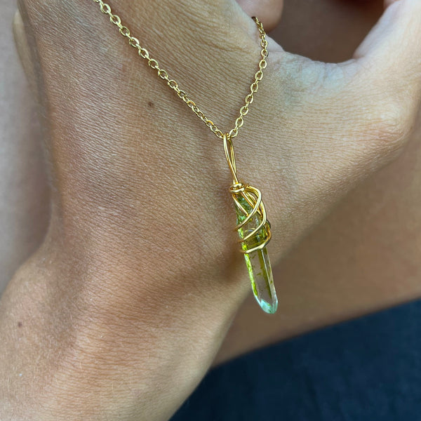 Green Quartz Necklace