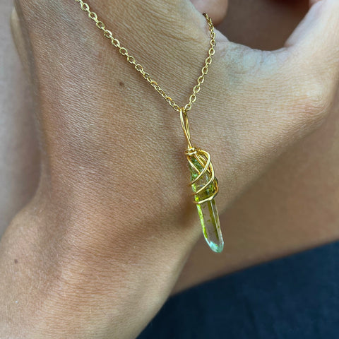 Green Quartz Necklace